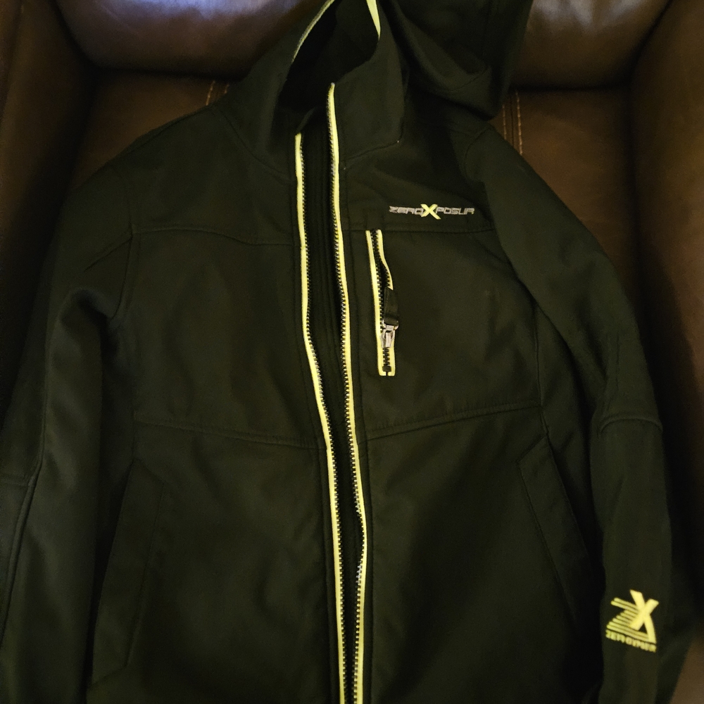 ZeroXposur Black Jacket with Yellow Trim